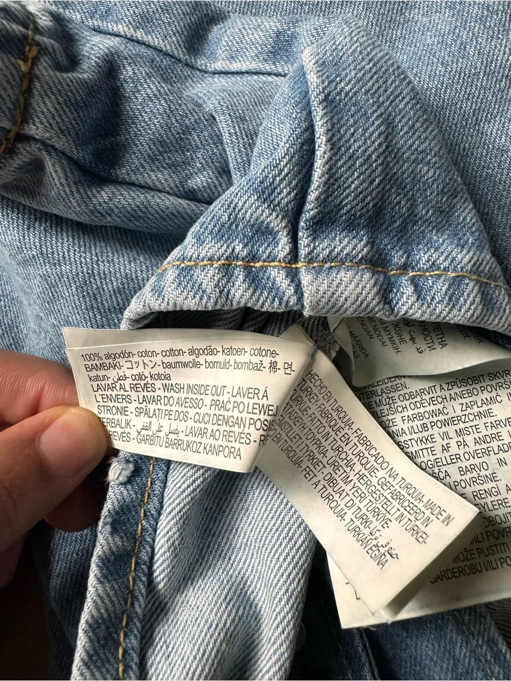 Zara Light Blue Denim Vest with Button Front western coastal layering summer - Picture 6 of 7